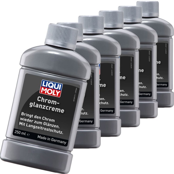 Set 6 Buc Liqui Moly Solutie Lustruit Elemente Crom 250ML 1529